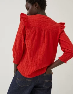 FatFace Jay Frill Blouse|Women Shirts & Blouses