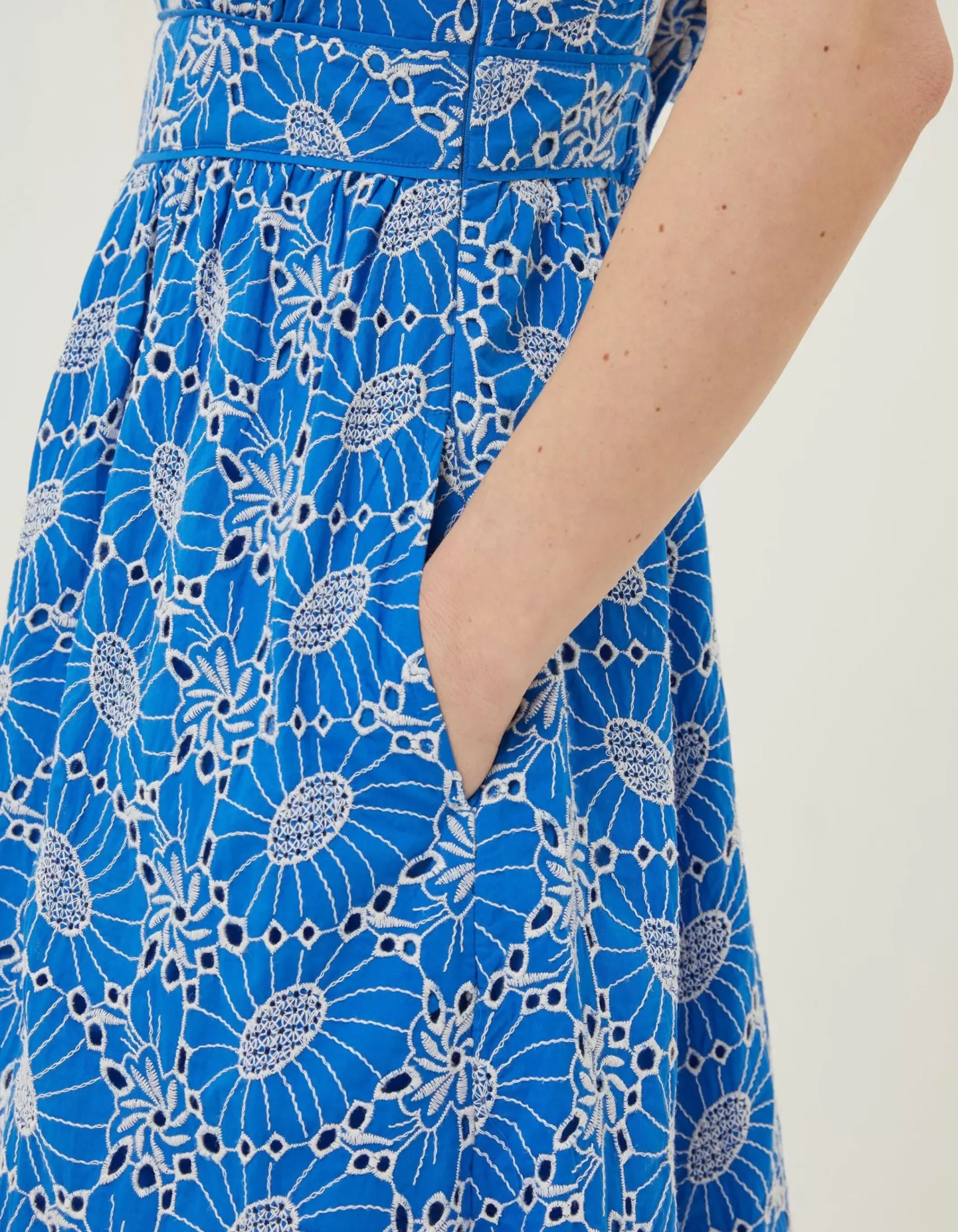FatFace Jayden Broderie Midi Dress|Women Dresses