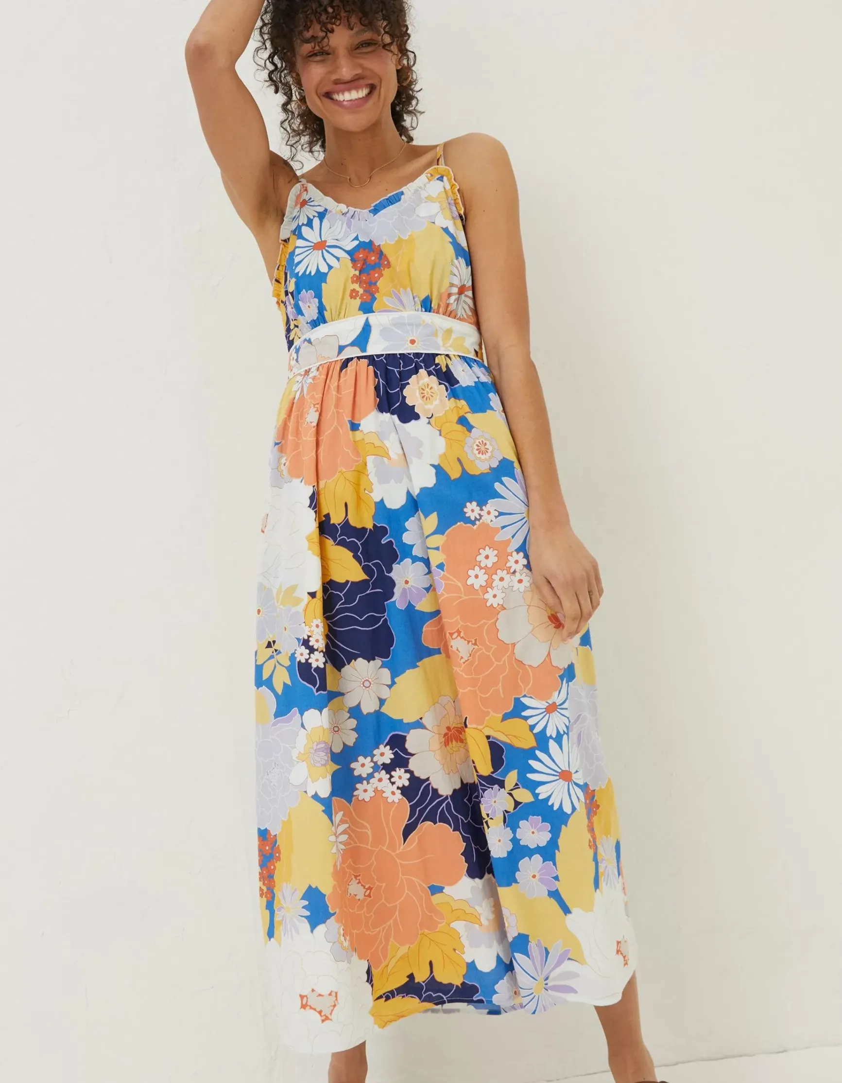 FatFace Jayden Coastal Midi Dress|Women Dresses