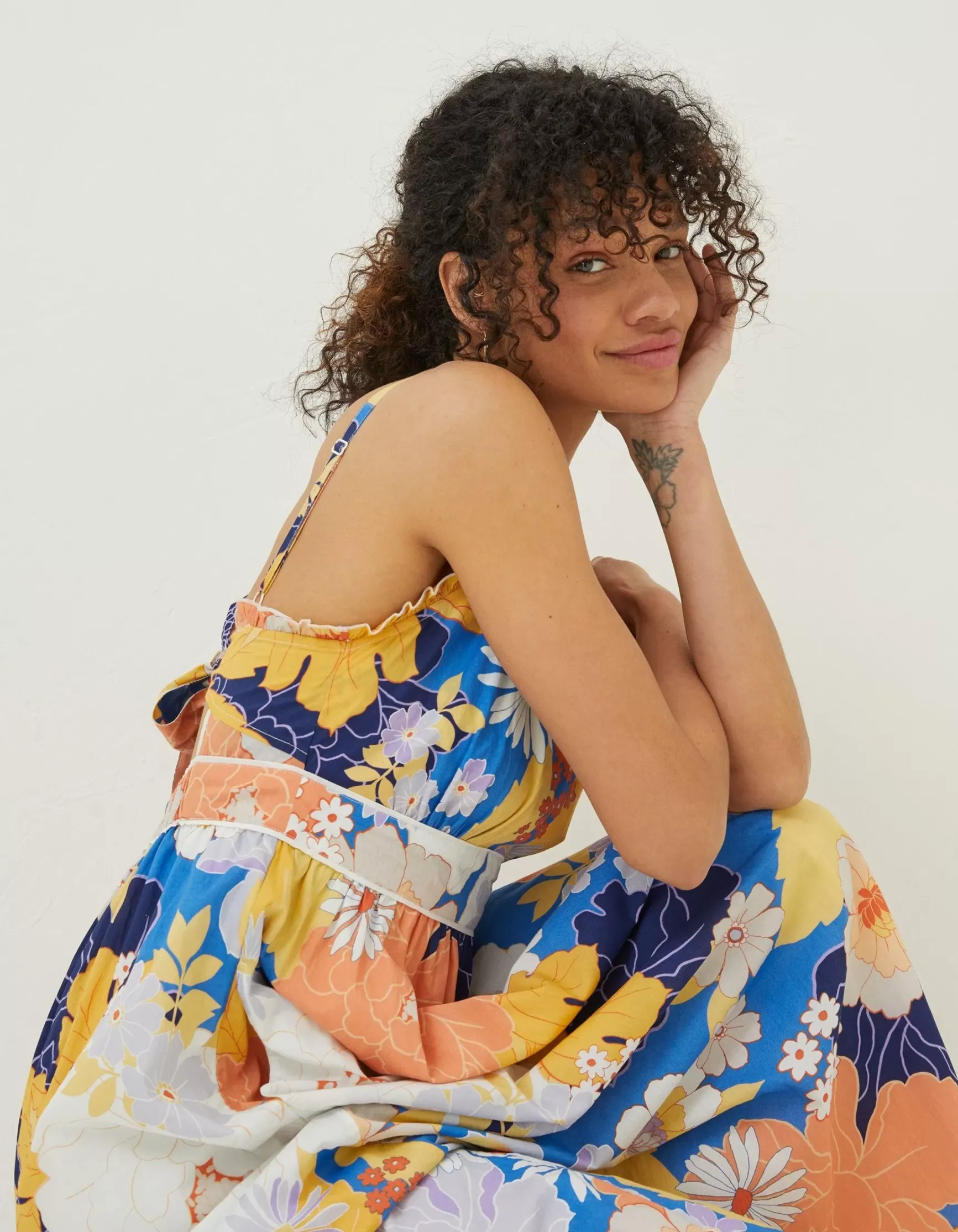 FatFace Jayden Coastal Midi Dress|Women Dresses