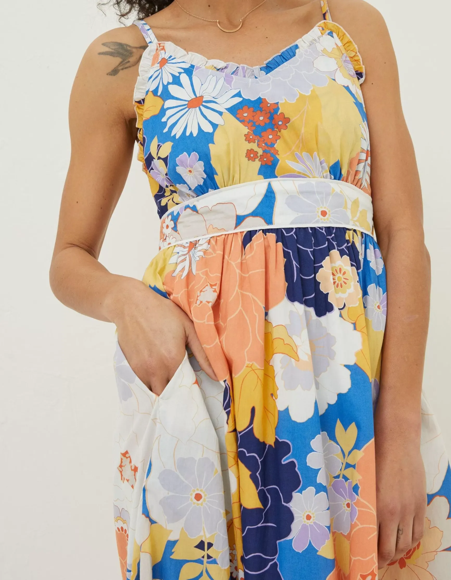 FatFace Jayden Coastal Midi Dress|Women Dresses
