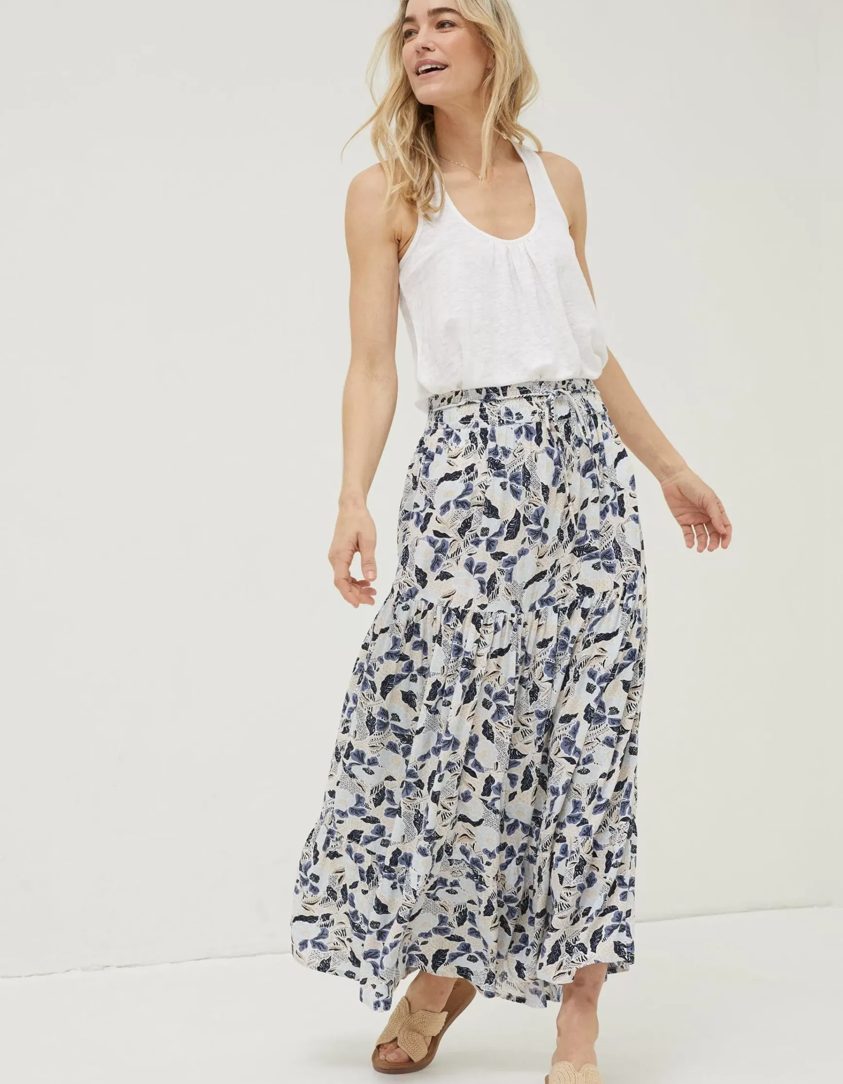 FatFace Jayla Batik Flower Maxi Skirt|Women Skirts