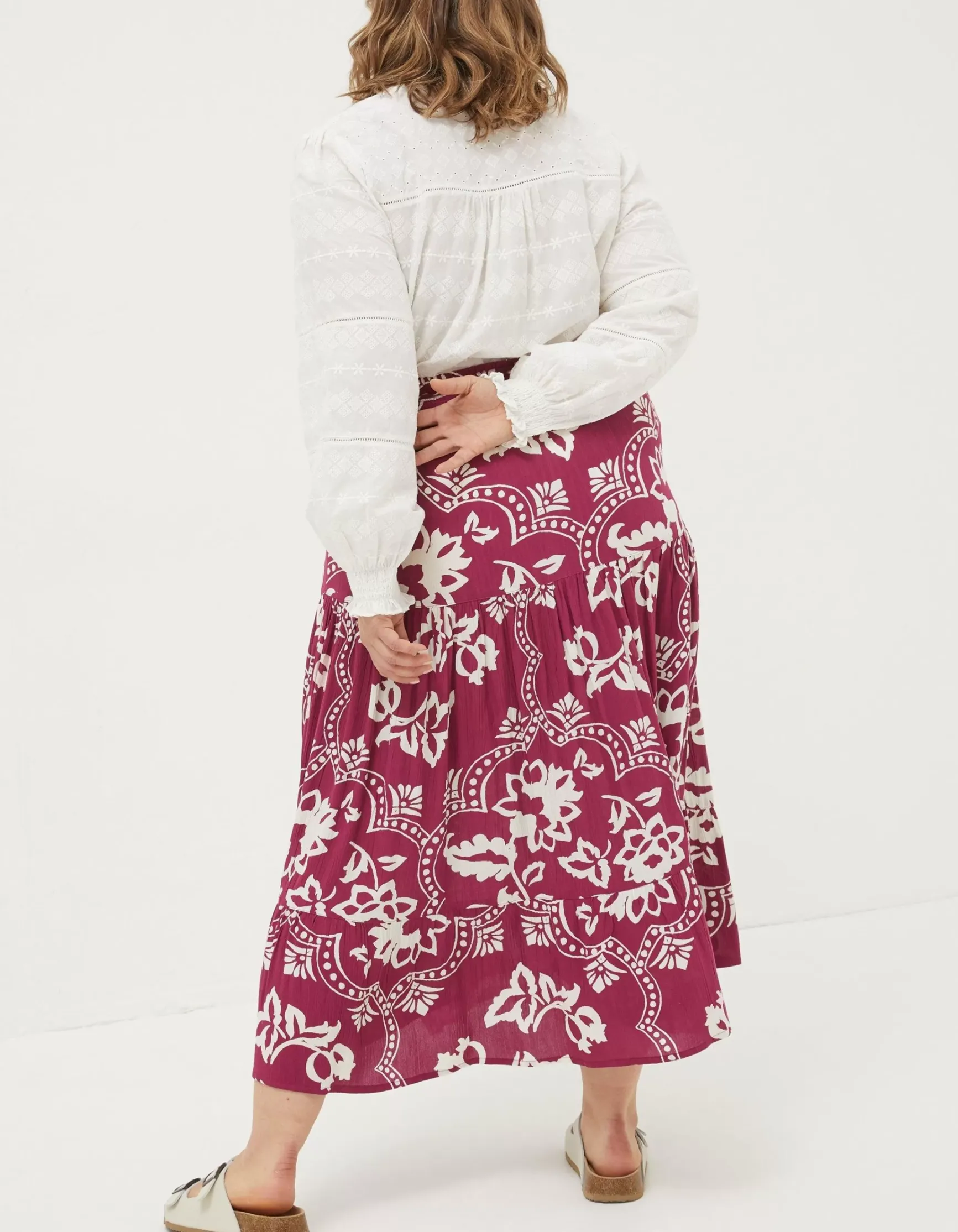 FatFace Jayla Wallpaper Floral Maxi Skirt|Women View All