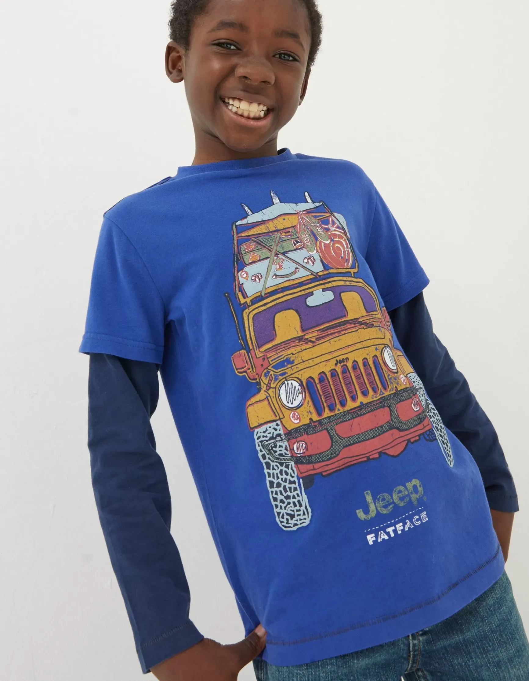 FatFace Jeep Graphic T-Shirt|Boys View All