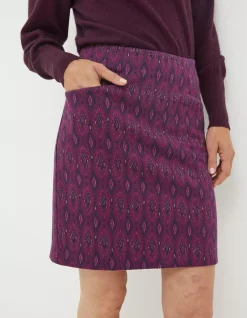 FatFace Jennie Ikat Geo Jersey Skirt|Women View All