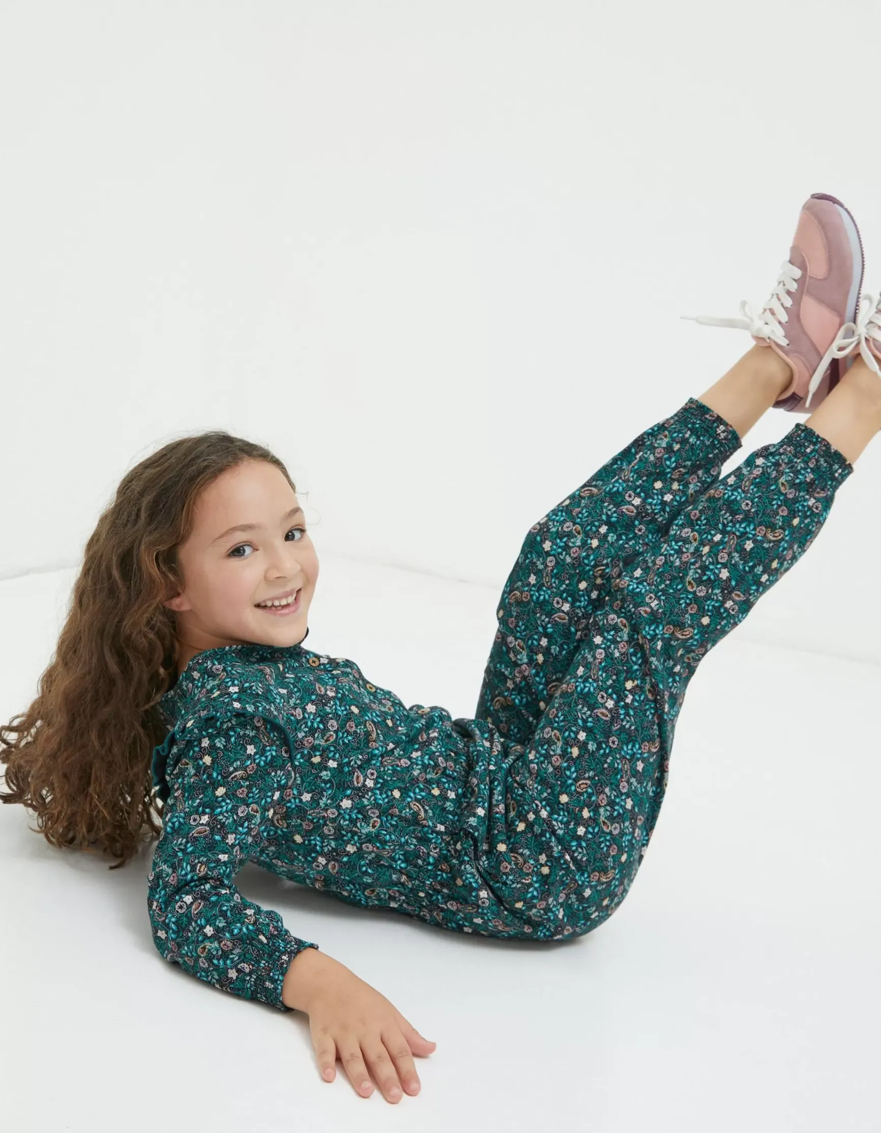 FatFace Jess Evergreen Floral Jumpsuit|Girls View All
