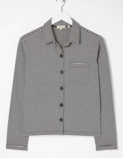FatFace Jess Stripe Jersey Shirt|Women Tops & T-Shirts