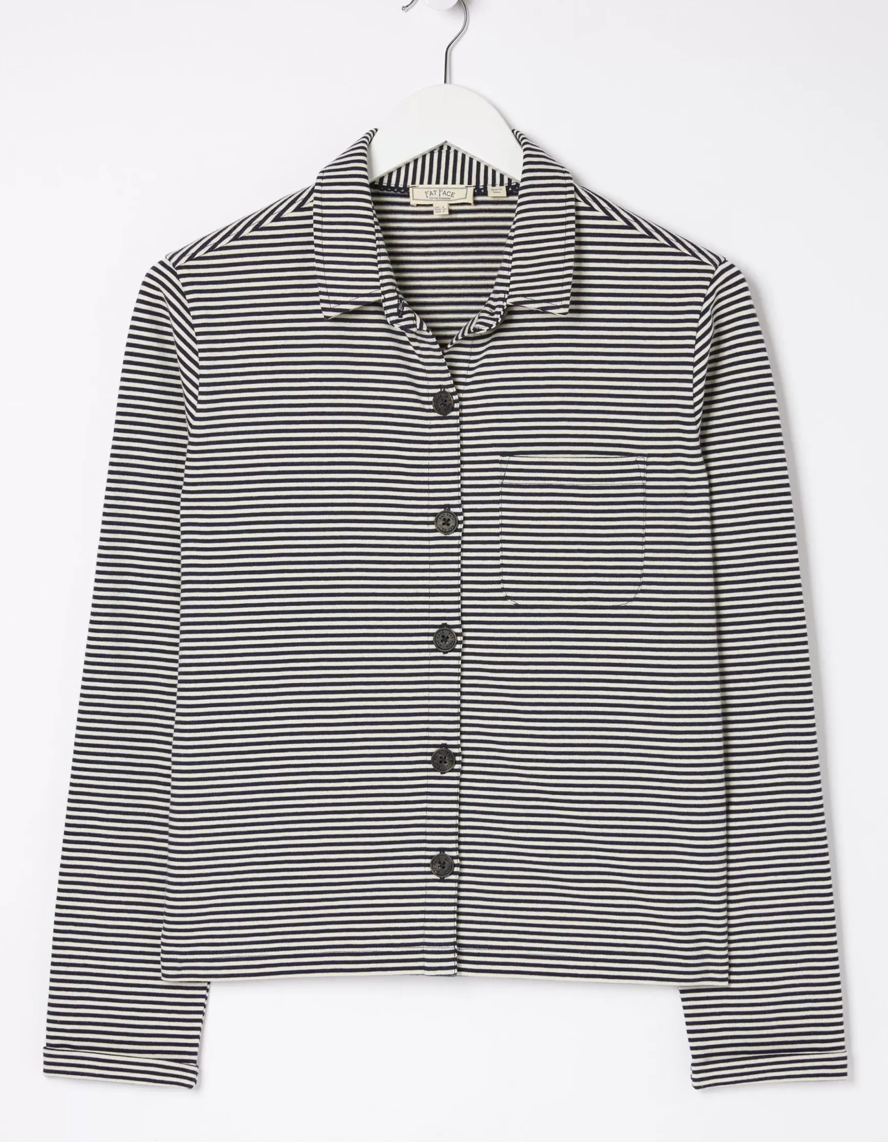 FatFace Jess Stripe Jersey Shirt|Women Tops & T-Shirts
