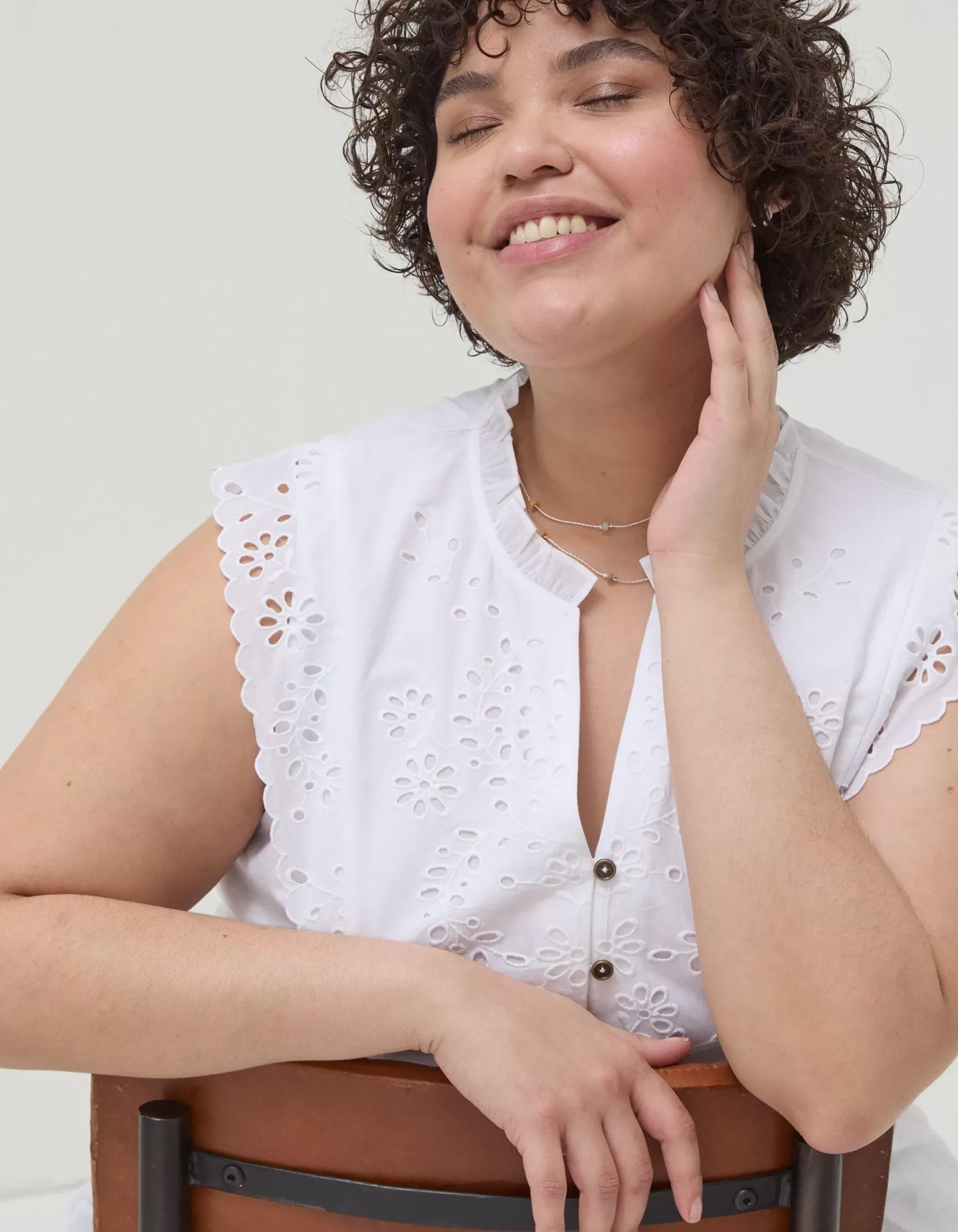 FatFace Jessica Embroidered Tunic Top|Women Tops & T-Shirts
