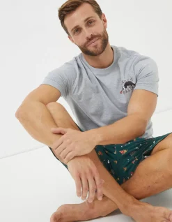 FatFace Jingle Balls Pyjama Set|Men View All