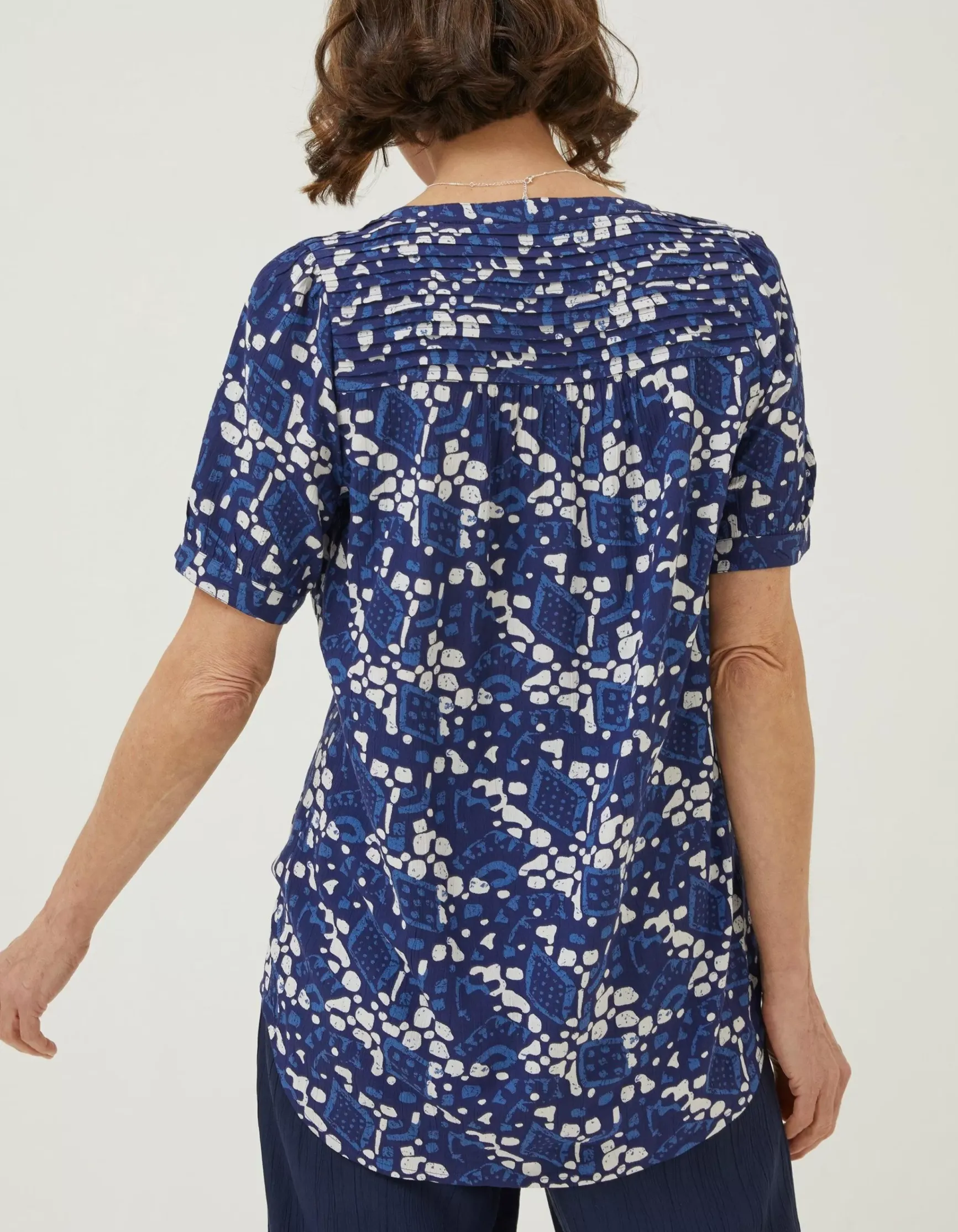 FatFace Jodie Geo Batik Blouse|Women Shirts & Blouses
