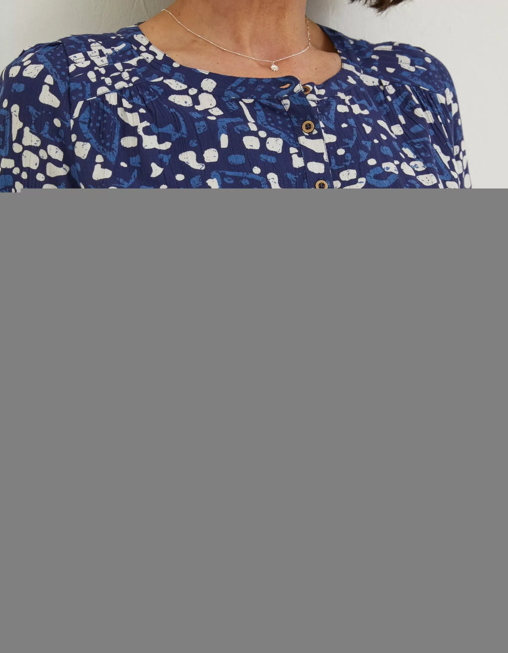 FatFace Jodie Geo Batik Blouse|Women Shirts & Blouses