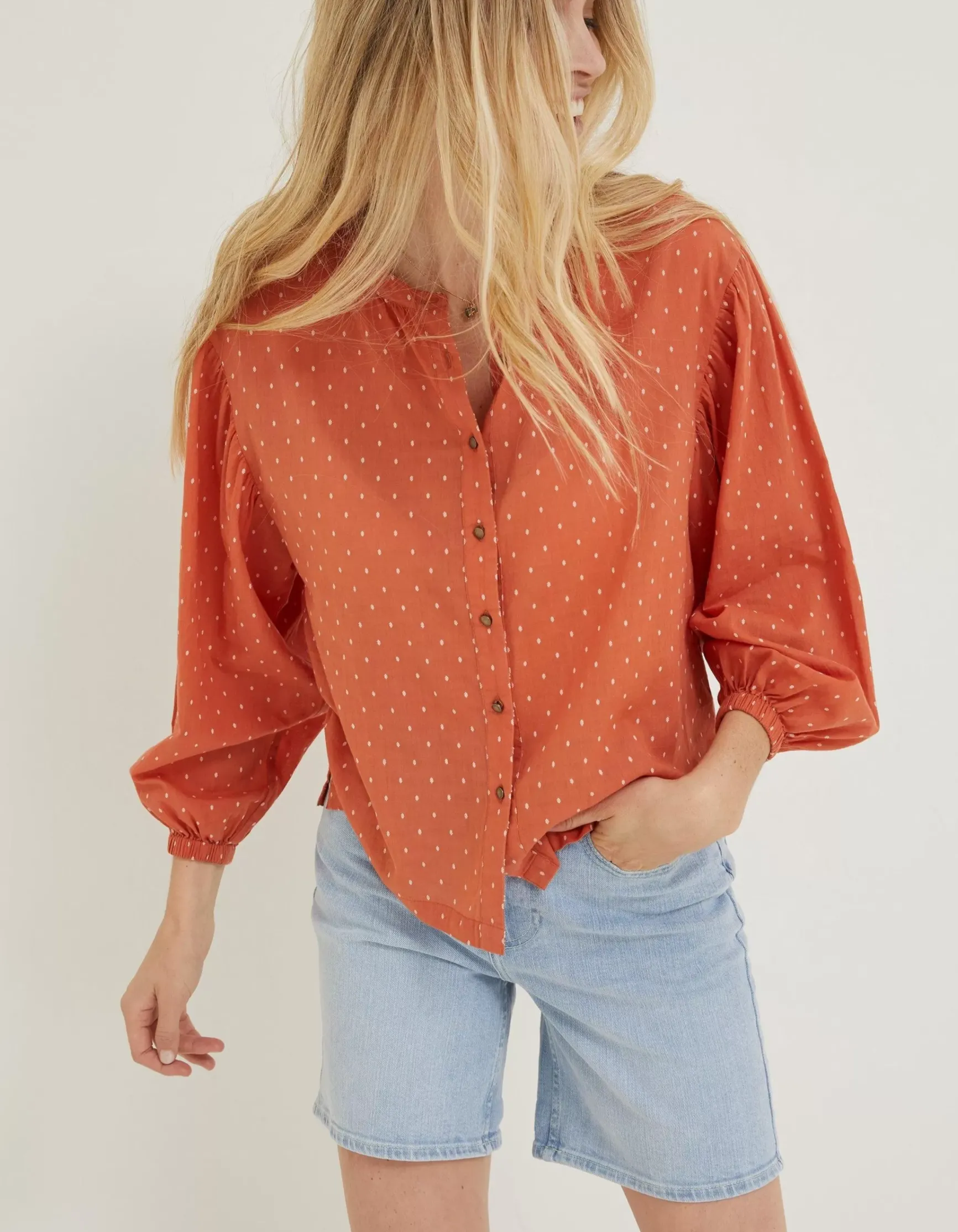 FatFace Jude Jacquard Blouse|Women Shirts & Blouses