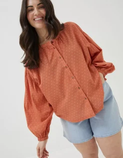 FatFace Jude Jacquard Blouse|Women Shirts & Blouses