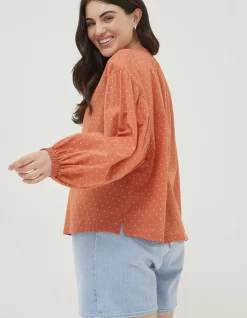 FatFace Jude Jacquard Blouse|Women Shirts & Blouses