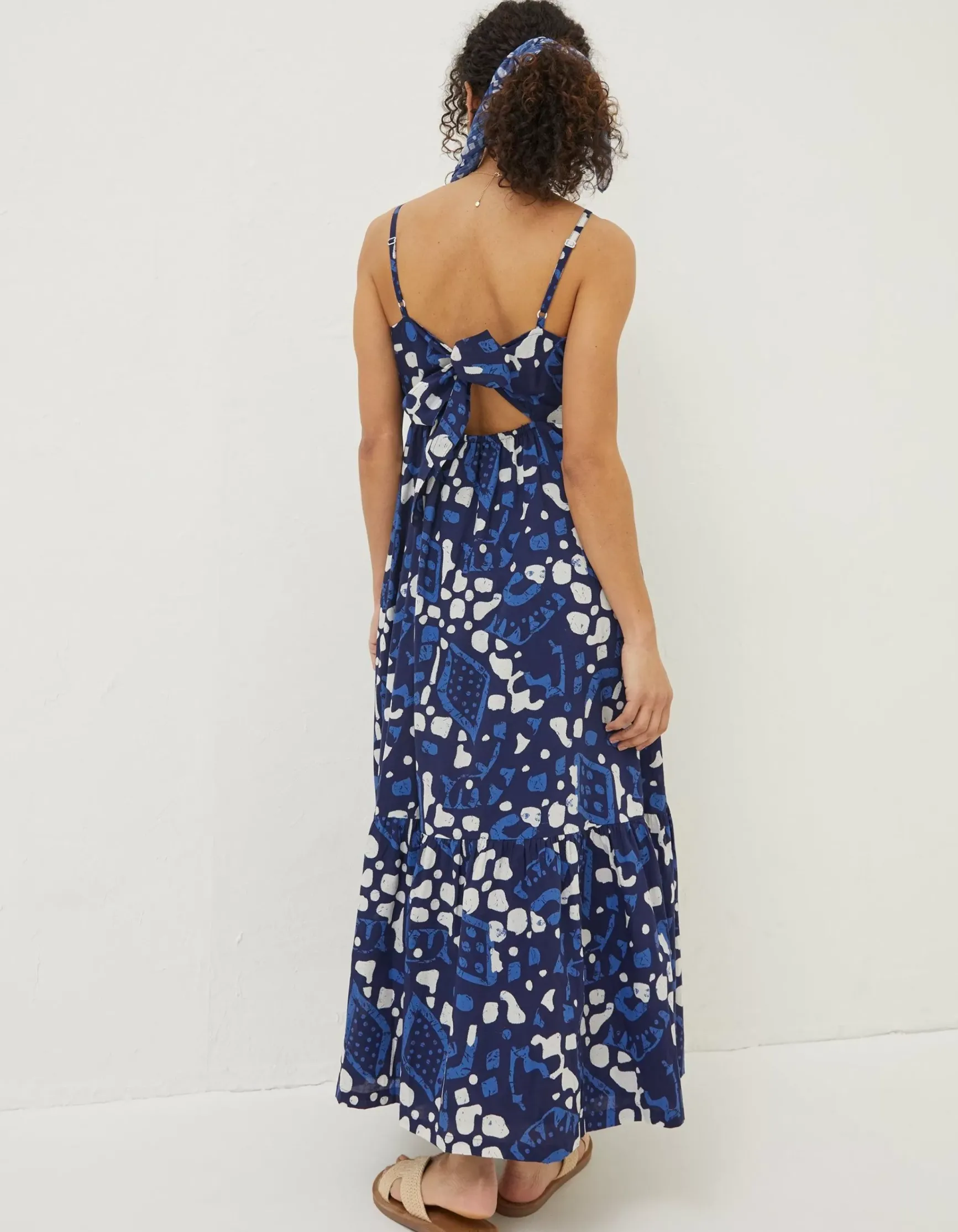FatFace Julien Geo Batik Midi Dress|Women Dresses