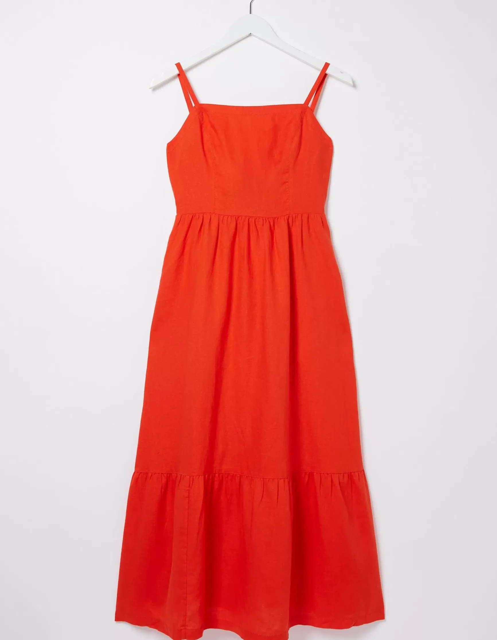 FatFace Julien Tie Back Linen Midi Dress|Women Dresses