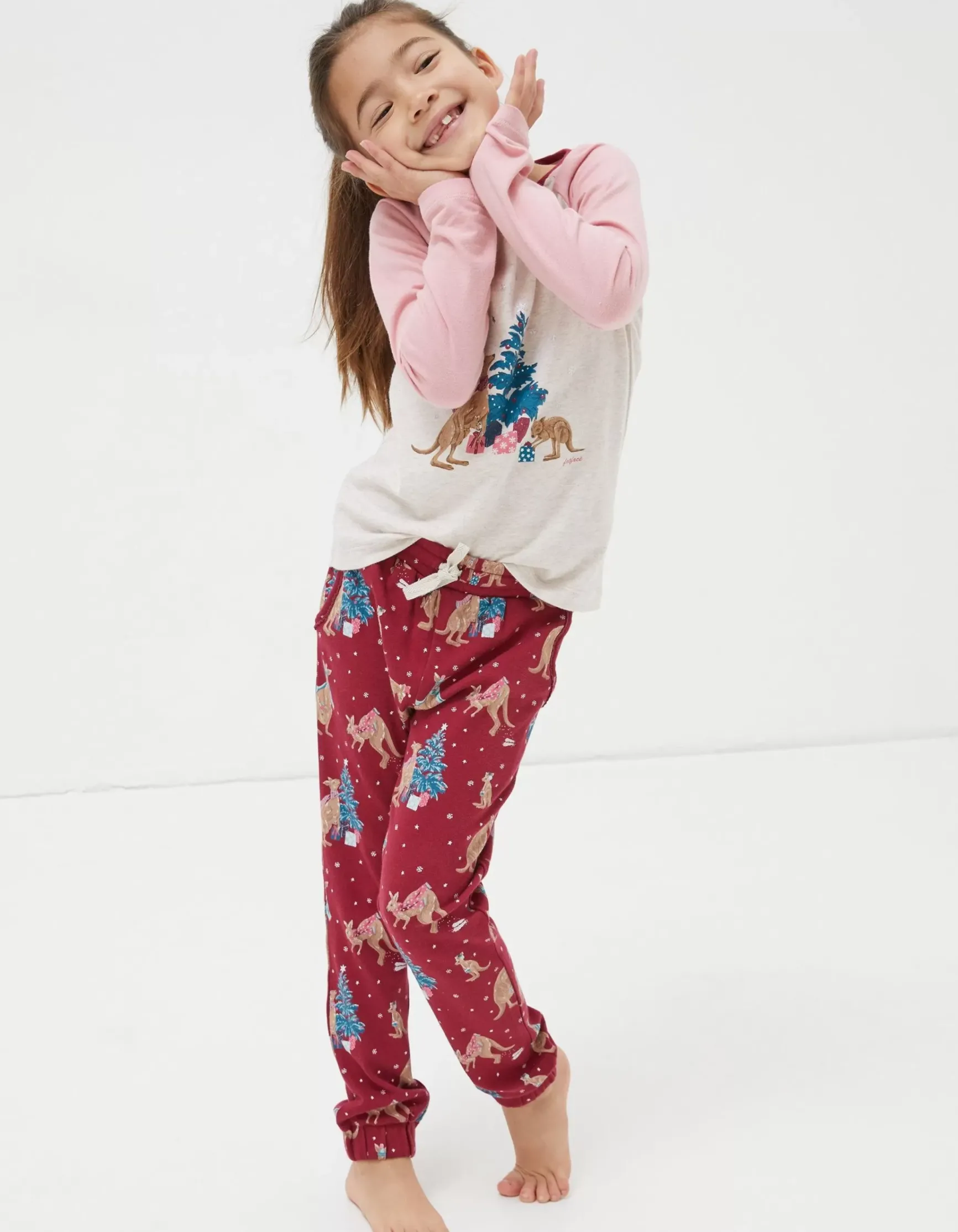 FatFace Kangaroo Pyjama Set|Girls View All