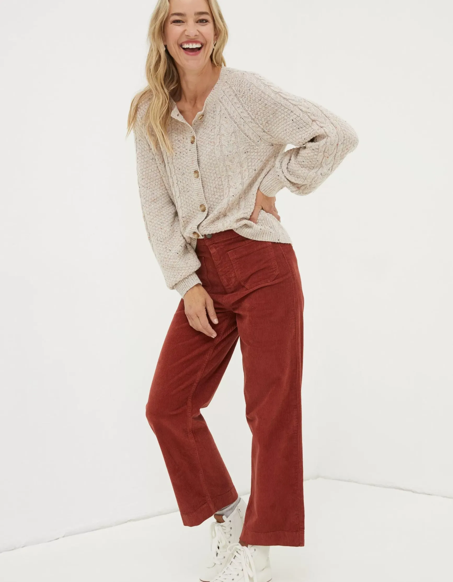 FatFace Keswick Cord Trouser|Women Trousers & Leggings