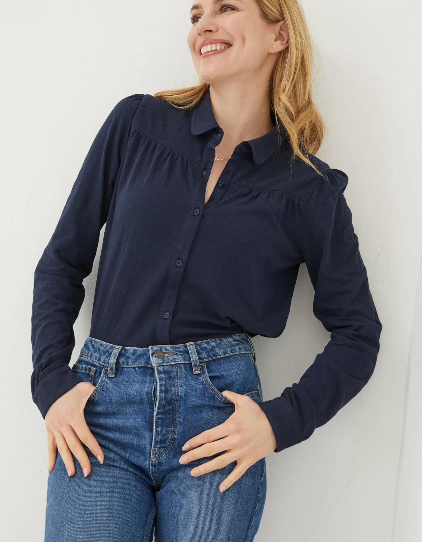 FatFace Kim Jersey Shirt|Women Tops & T-Shirts