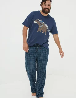 FatFace Kinsale Check Pyjama Bottoms|Men View All