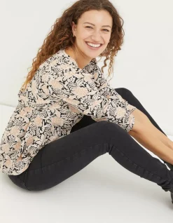 FatFace Kinsey Damask Floral Blouse|Women Shirts & Blouses