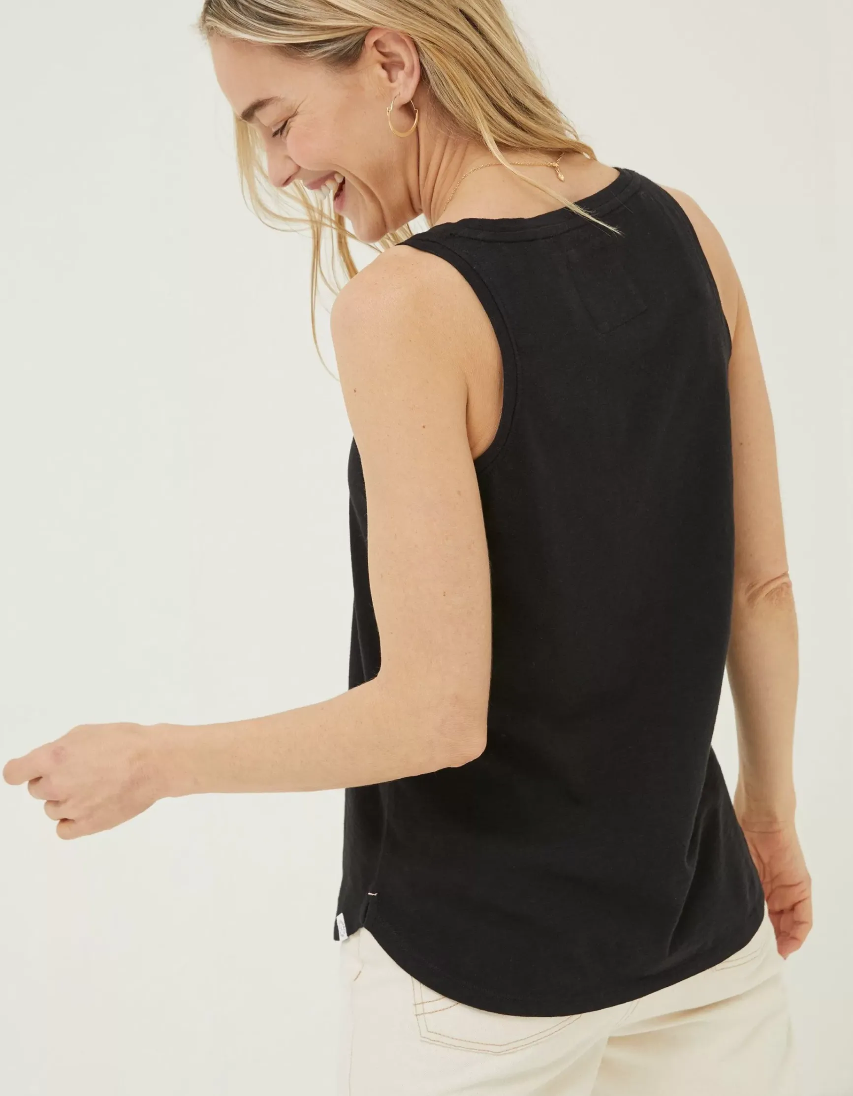 FatFace Kirsty Organic Cotton Vest|Women Tops & T-Shirts