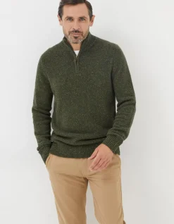 FatFace Lambswool Half Neck Jumper|Men View All