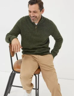 FatFace Lambswool Half Neck Jumper|Men View All