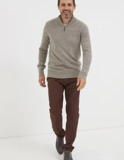 FatFace Lambswool Half Neck Jumper|Men View All