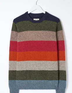 FatFace Lambswool Stripe Crew Jumper|Men View All