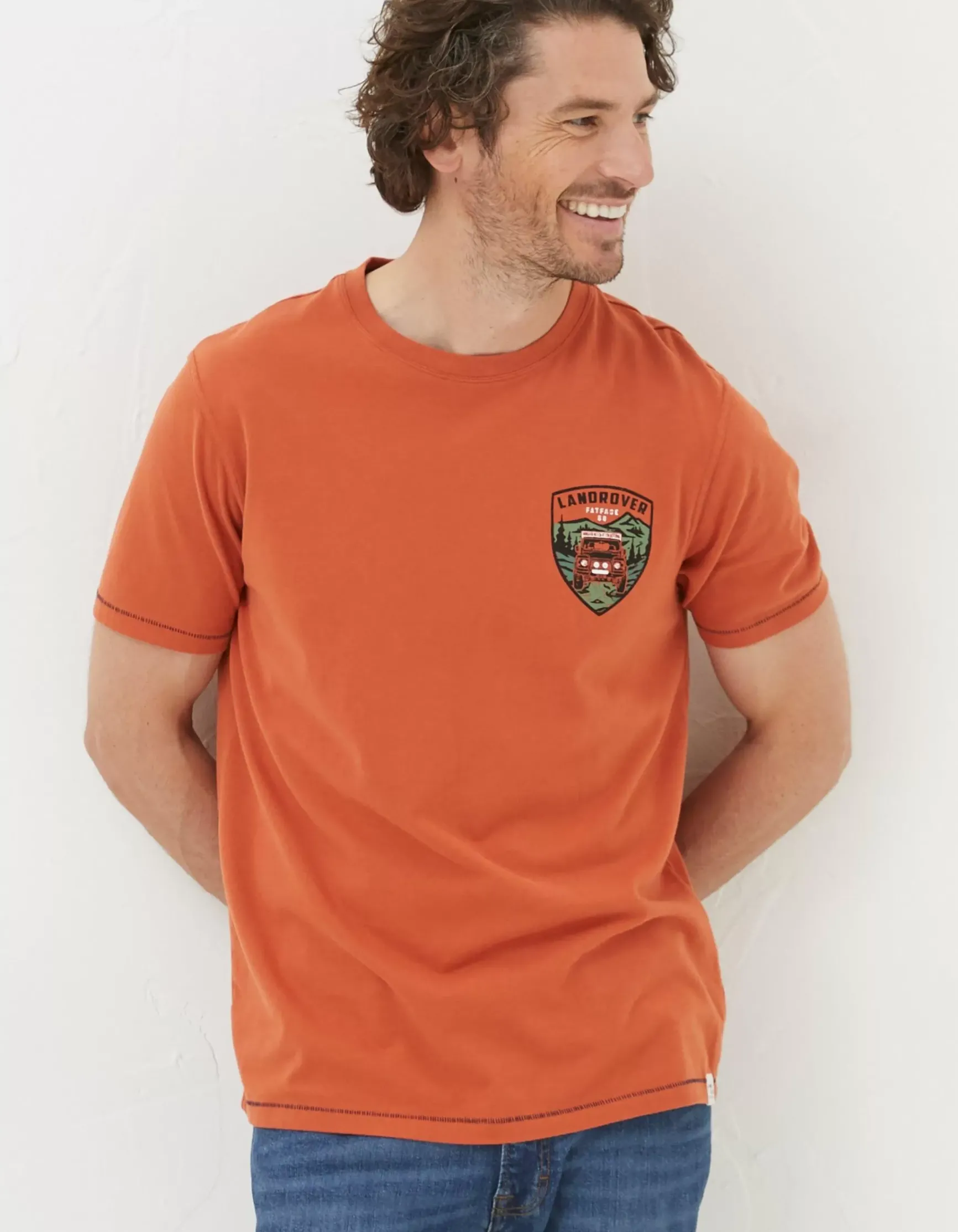 FatFace Land Rover Badge T-Shirt|Gifts Land Rover Collaboration