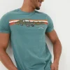 FatFace Land Rover Embroidered T-Shirt|Gifts Land Rover Collaboration