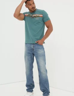 FatFace Land Rover Embroidered T-Shirt|Gifts Land Rover Collaboration