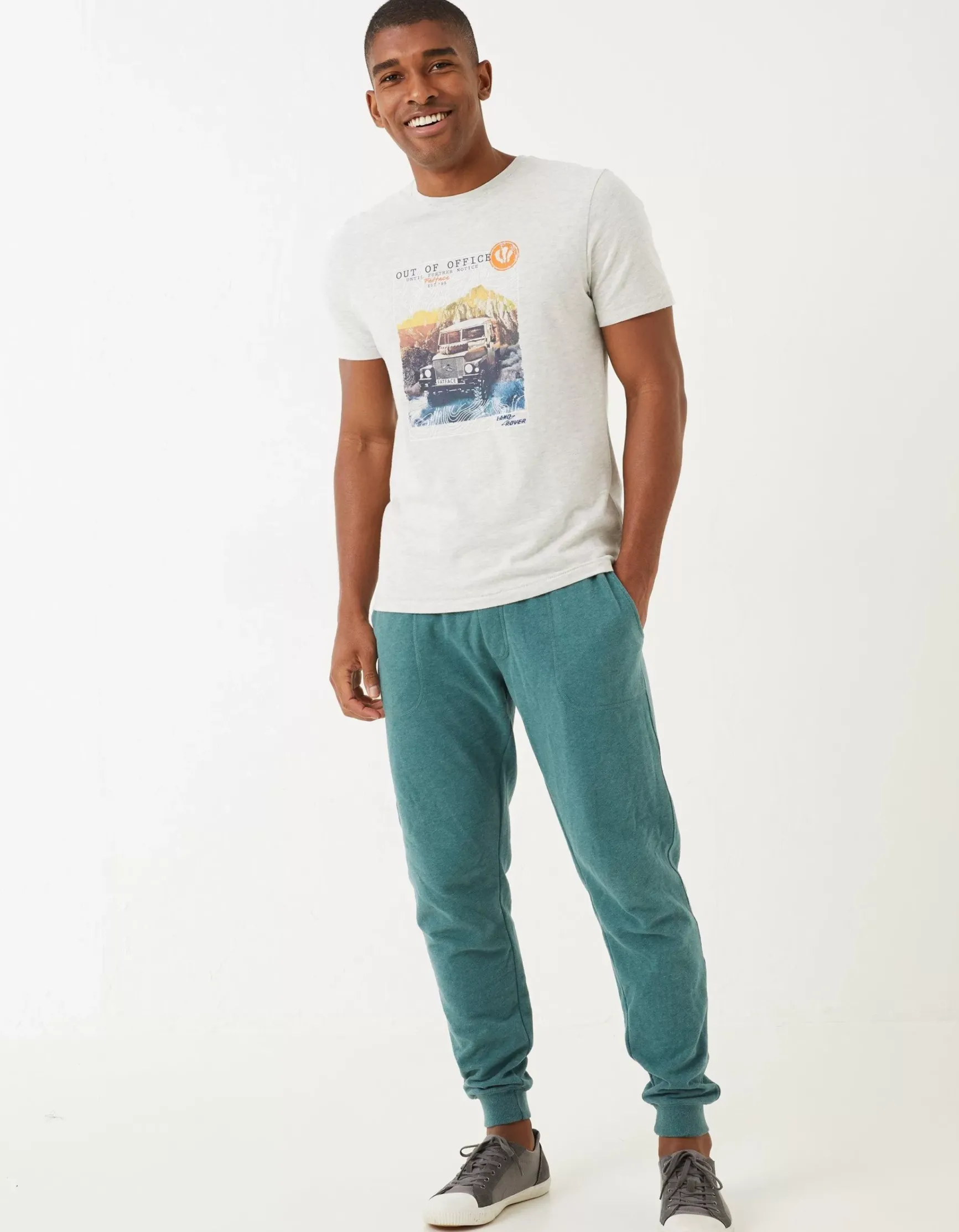 FatFace Land Rover Out Of Office T-Shirt|Gifts Land Rover Collaboration