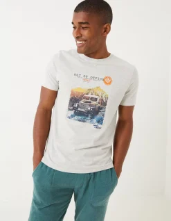 FatFace Land Rover Out Of Office T-Shirt|Gifts Land Rover Collaboration