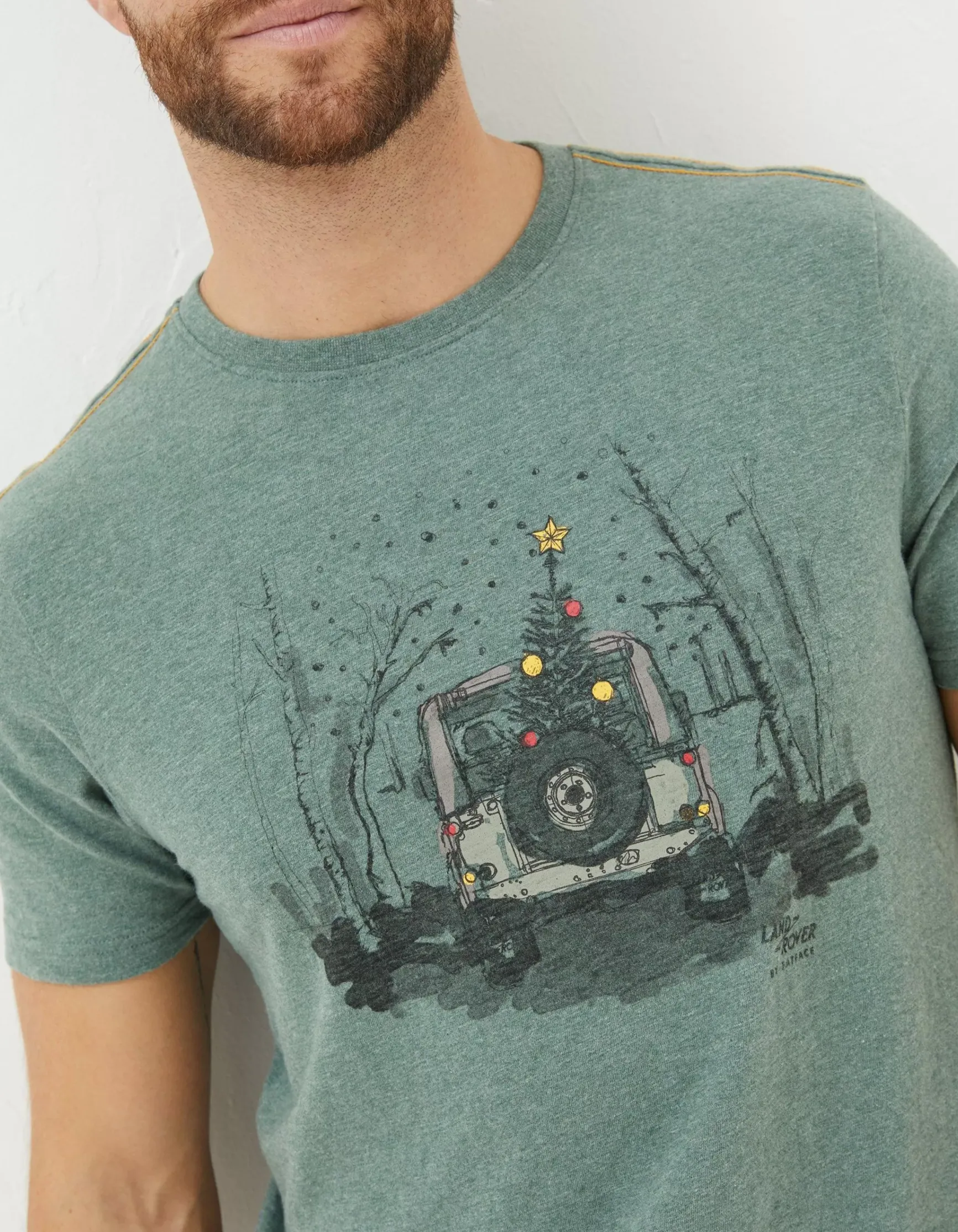 FatFace Land Rover Painted T-Shirt|Men View All