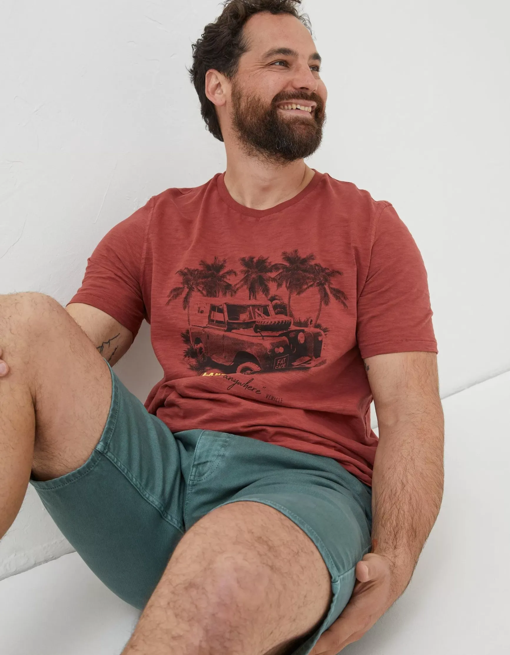 FatFace Land Rover Palm T-Shirt|Gifts Land Rover Collaboration