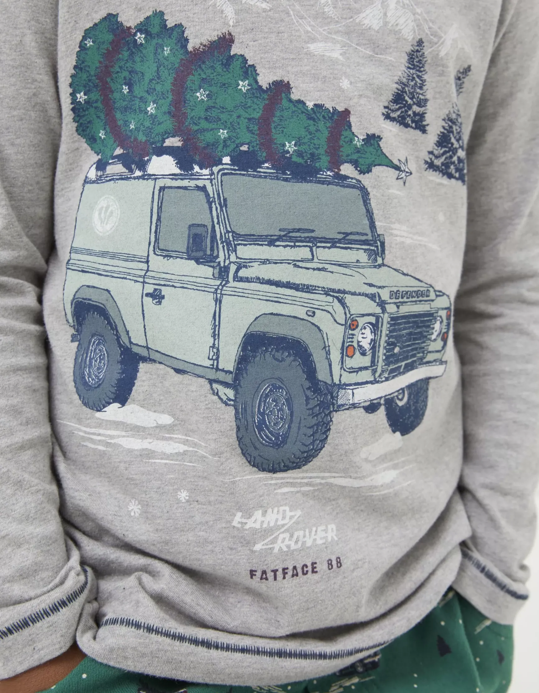 FatFace Land Rover Woven Pyjama Set|Gifts Land Rover Collaboration
