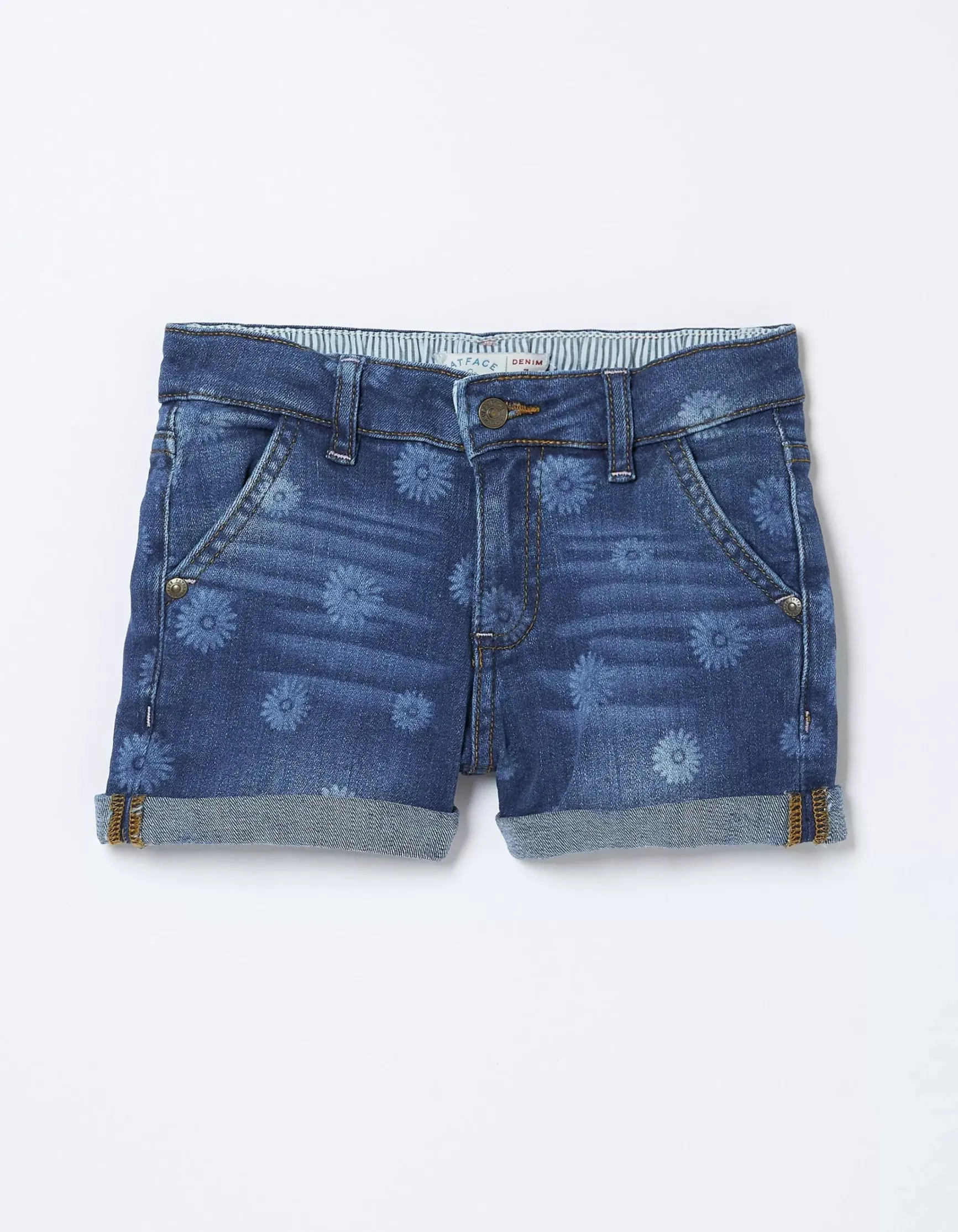 FatFace Laser Print Denim Shorts|Girls View All