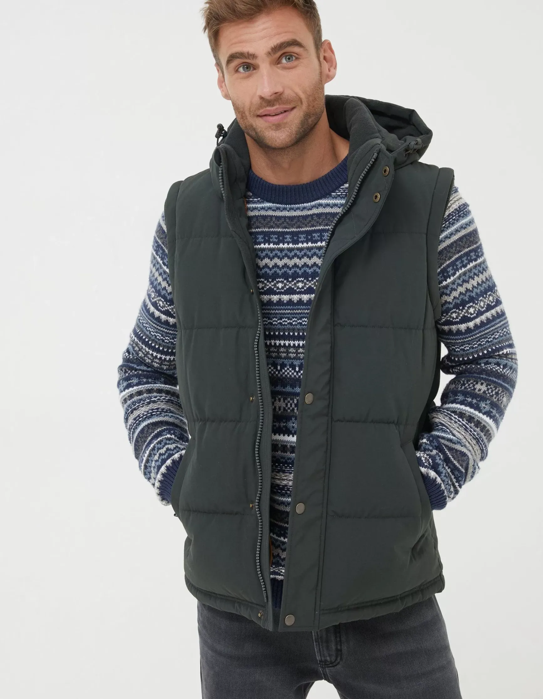 FatFace Launton Puffer Gilet|Men View All