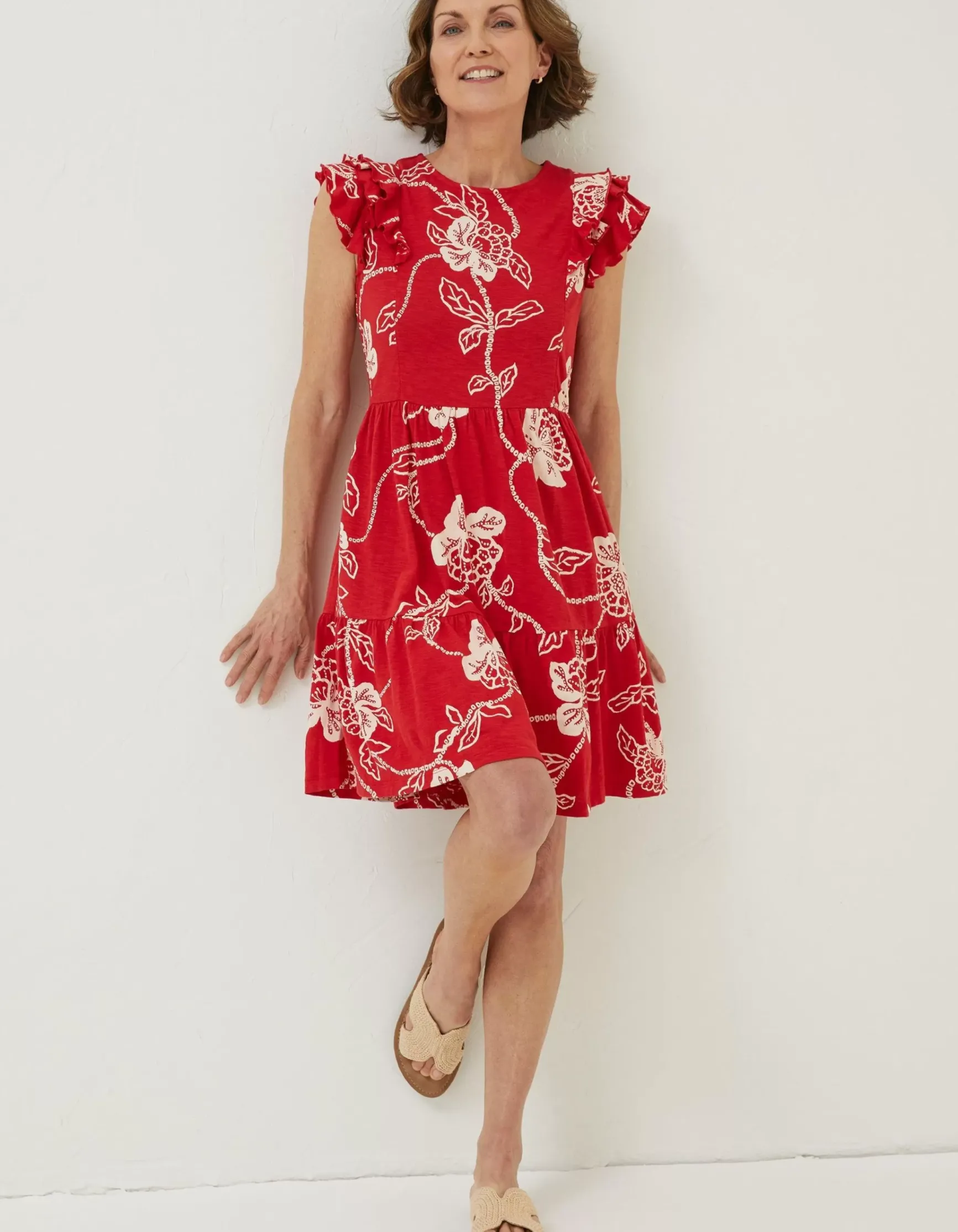 FatFace Laurie Batik Jersey Dress|Women Dresses