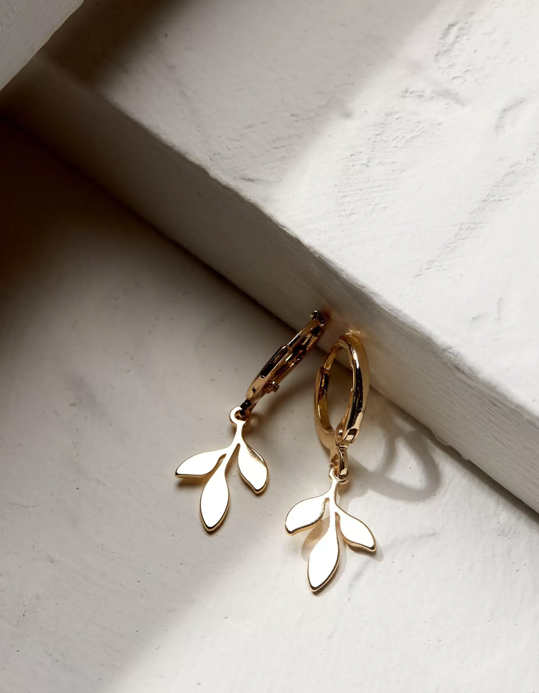 FatFace Leaf Drop Earrings|Women View All