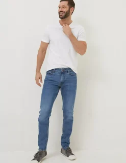 FatFace Lean Slim Light Wash Jeans|Men Jeans