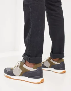FatFace Leather Colour Block Trainers|Men View All