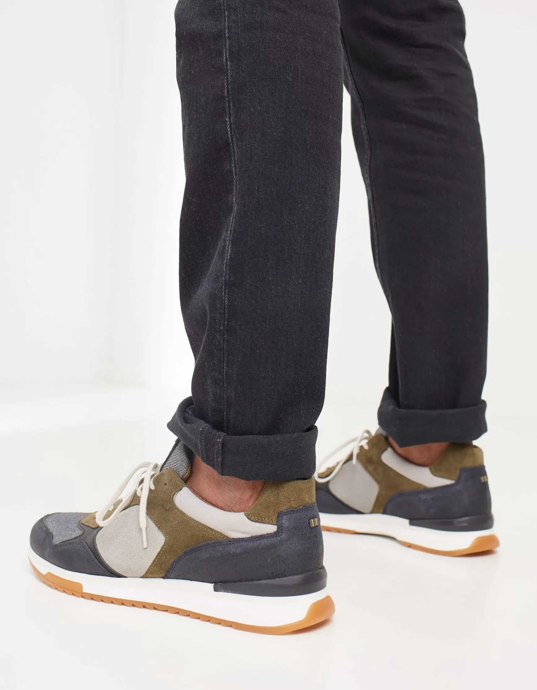 FatFace Leather Colour Block Trainers|Men View All