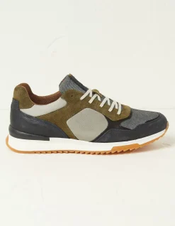 FatFace Leather Colour Block Trainers|Men View All