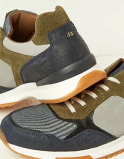 FatFace Leather Colour Block Trainers|Men View All