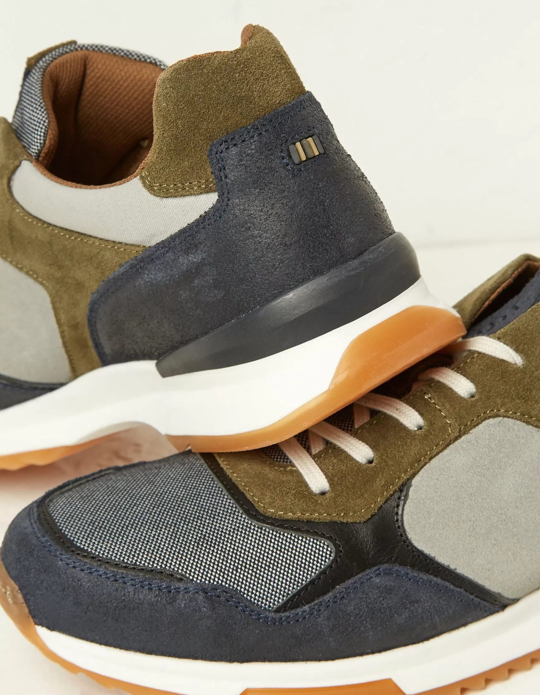 FatFace Leather Colour Block Trainers|Men View All