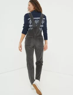 FatFace Lewes Cord Dungaree|Women Trousers & Leggings